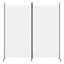 2-panels rumdeler 175x180 cm stof hvid