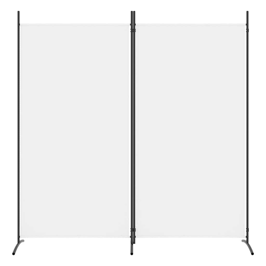 2-panels rumdeler 175x180 cm stof hvid