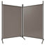 2-panels rumdeler 175x180 cm stof antracitgrå