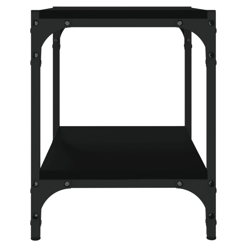 tv-bord 40x33x41 cm konstrueret træ og stål sort