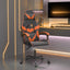 drejelig gamingstol kunstlæder sort og orange