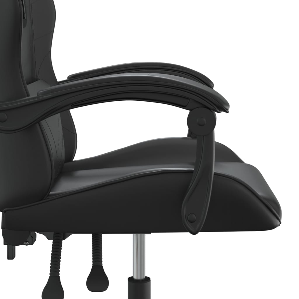drejelig gamingstol kunstlæder sort