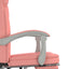 kontorstol kunstlæder pink