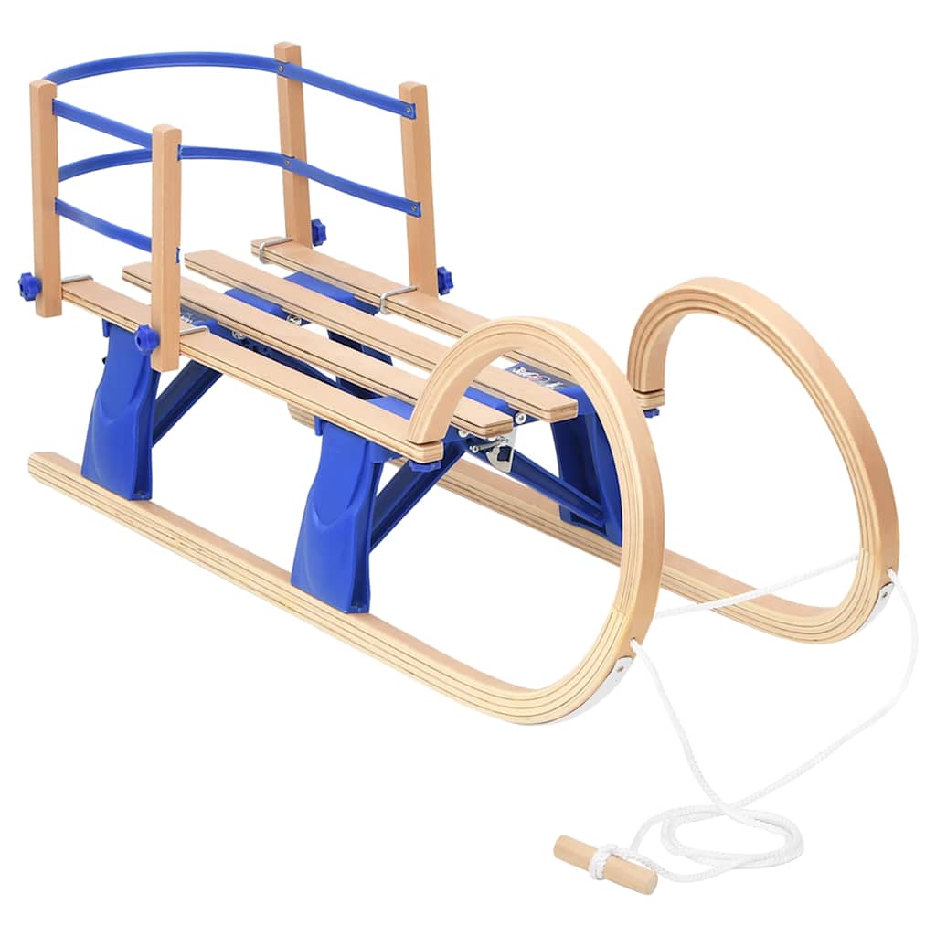 foldbar kælk med ryglæn 110 cm krydsfiner billede