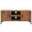 tv-bord 110x35x48 cm massivt fyrretræ brun