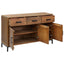 skænk 110x35x70 cm massivt fyrretræ brun