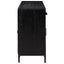skænk 110x35x70 cm massivt fyrretræ sort