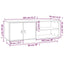tv-bord 105x34x40 cm massivt fyrretræ sort