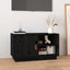 tv-bord 70x34x40 cm massivt fyrretræ sort