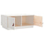 sofabord 80x50x35 cm massivt fyrretræ hvid