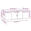 sofabord 100x50x41 cm massivt fyrretræ hvid