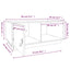 sofabord 80x50x35,5 cm massivt fyrretræ hvid