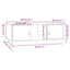 sofabord 100x50x35 cm massivt fyrretræ sort
