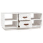 sofabord 100x50x41 cm massivt fyrretræ hvid