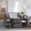 sofabord 100x50x41 cm massivt fyrretræ grå