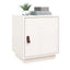 sengebord 40x34x45 cm massivt fyrretræ hvid