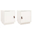 sengeborde 2 stk. 40x34x45 cm massivt fyrretræ hvid