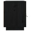 sengeborde 2 stk. 40x34x45 cm massivt fyrretræ sort