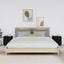 sengeborde 2 stk. 40x34x45 cm massivt fyrretræ sort