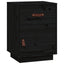 sengeborde 2 stk. 40x34x55 cm massivt fyrretræ sort