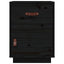 sengeborde 2 stk. 40x34x55 cm massivt fyrretræ sort