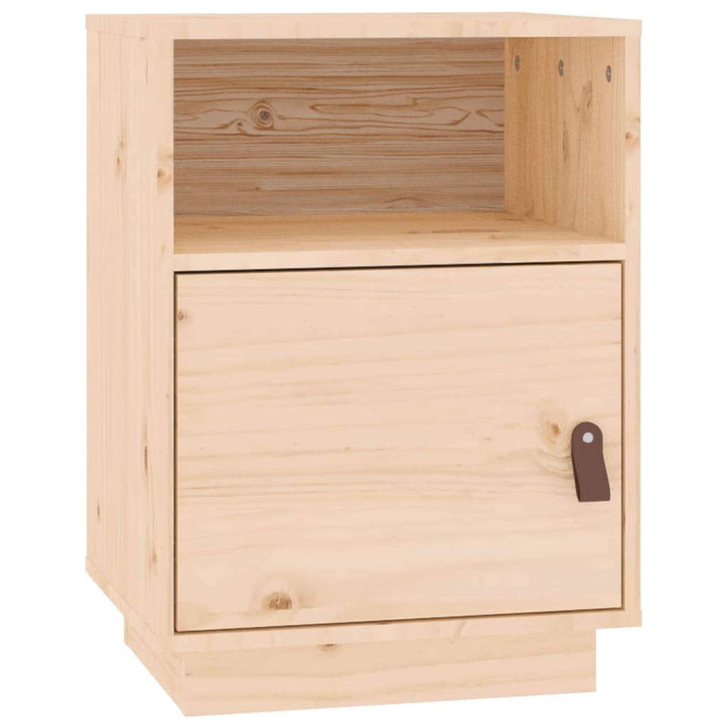 sengebord 40x34x55 cm massivt fyrretræ