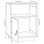 sengeborde 2 stk. 40x34x55 cm massivt fyrretræ sort