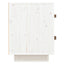 sengebord 40x34x45 cm massivt fyrretræ hvid