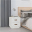 sengeborde 2 stk. 40x34x45 cm massivt fyrretræ hvid