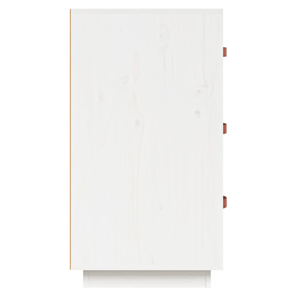 skænk 80x40x75 cm massivt fyrretræ hvid
