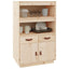 højskab 67x40x108,5 cm massivt fyrretræ