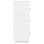højskab 67x40x108,5 cm massivt fyrretræ hvid