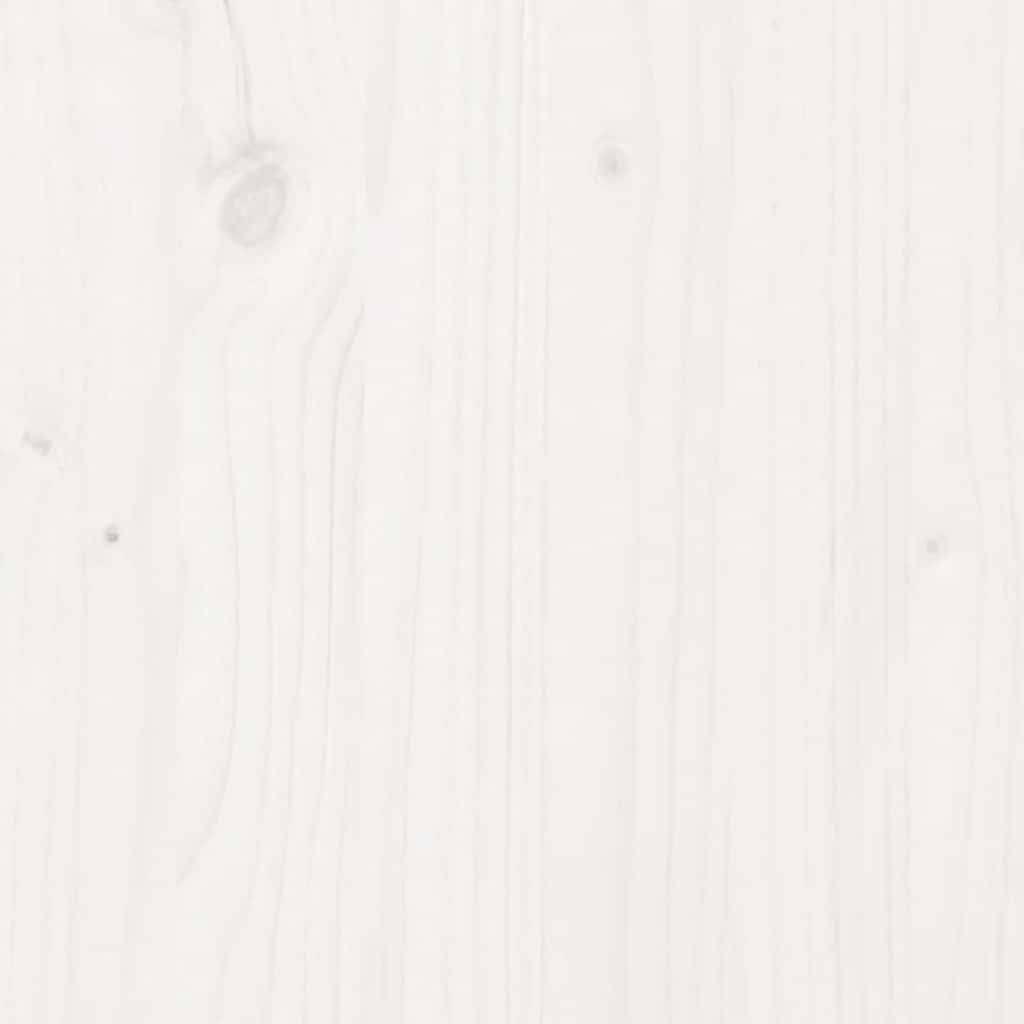 højskab 67x40x108,5 cm massivt fyrretræ hvid