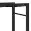brændestativ 50x28x94 cm stål matsort