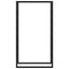 brænderist mat sort 80x28x154 cm stål