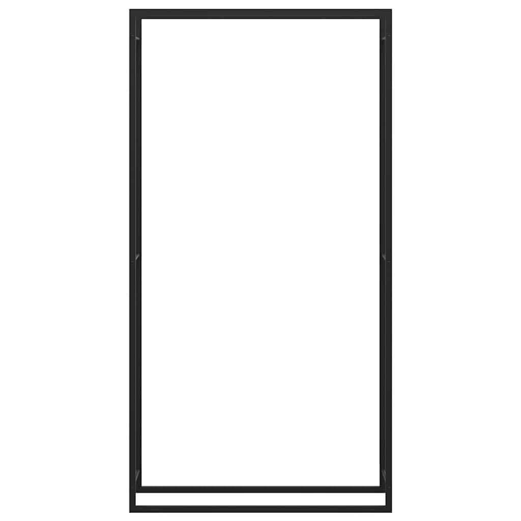 brændestativ 110x28x214 cm stål matsort