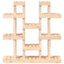 plantestativ 104,5x25x109,5 cm massivt fyrretræ