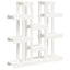 plantestativ 104,5x25x109,5 cm massivt fyrretræ hvid