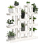 plantestativ 104,5x25x109,5 cm massivt fyrretræ hvid