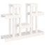 plantestativ 104,5x25x77,5 cm massivt fyrretræ hvid
