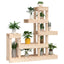 plantestativ 92x25x97 cm massivt fyrretræ