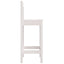 barstole 2 stk. 40x41,5x112 cm massivt fyrretræ hvid