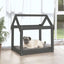 hundeseng 71x55x70 cm massivt fyrretræ grå