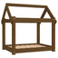 hundeseng 71x55x70 cm massivt fyrretræ gyldenbrun