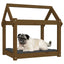 hundeseng 71x55x70 cm massivt fyrretræ gyldenbrun