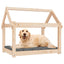 hundeseng 81x60x70 cm massivt fyrretræ