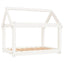 hundeseng 81x60x70 cm massivt fyrretræ hvid