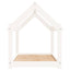 hundeseng 81x60x70 cm massivt fyrretræ hvid