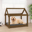 hundeseng 81x60x70 cm massivt fyrretræ gyldenbrun