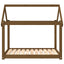 hundeseng 101x70x90 cm massivt fyrretræ gyldenbrun